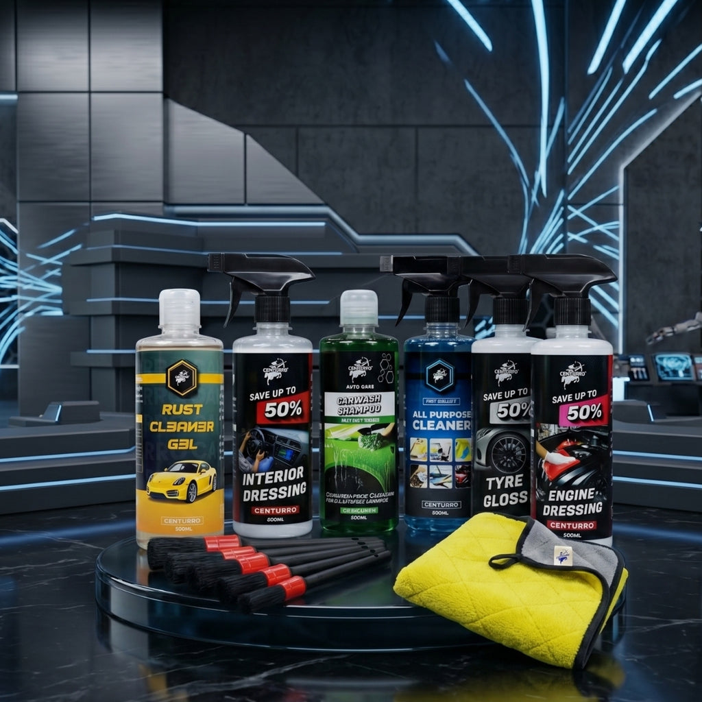 Centurro Premium Car Care Kit – Interior & Exterior Detailing Set