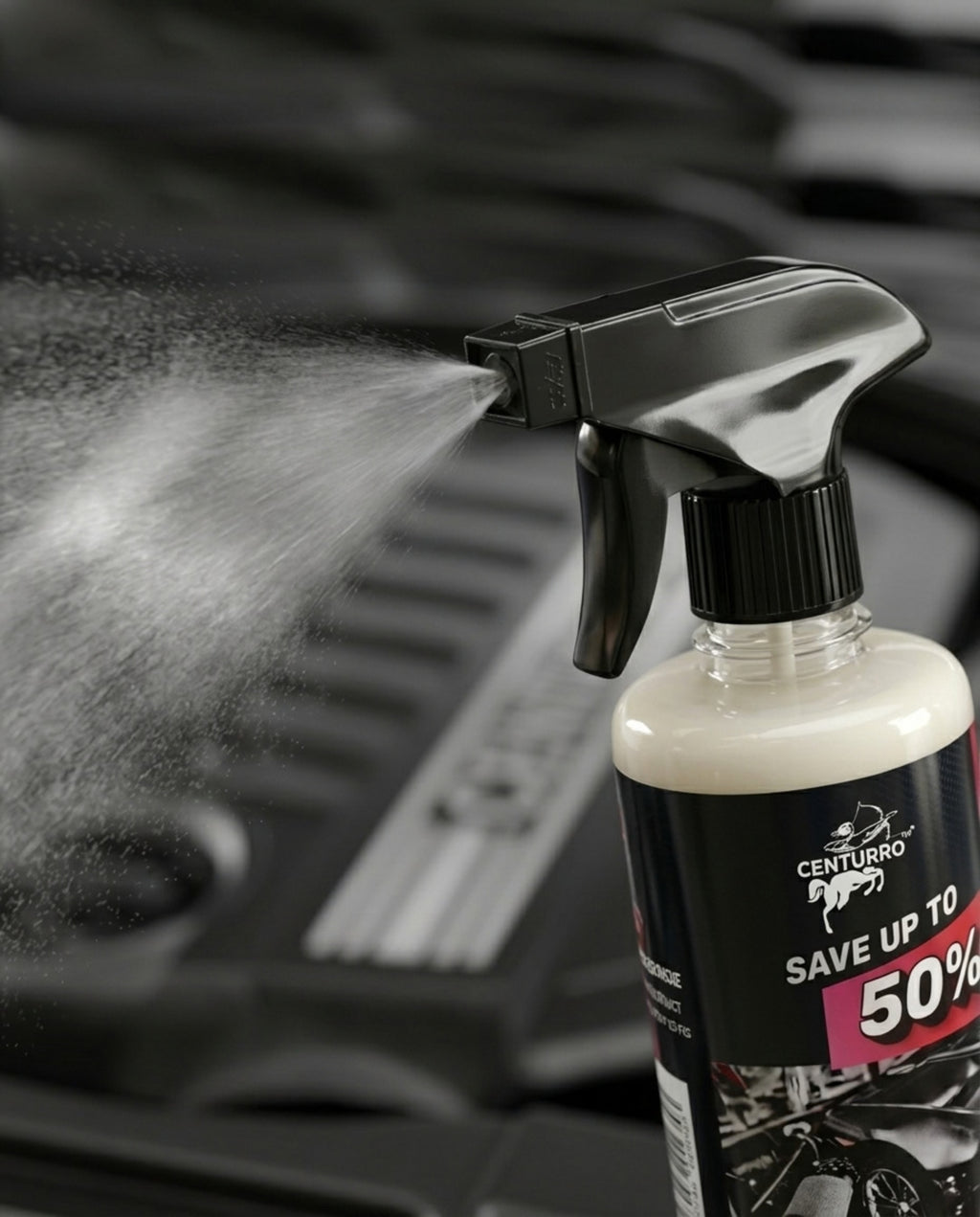 Centurro Engine Shine Protector | Long-Lasting Engine Dressing