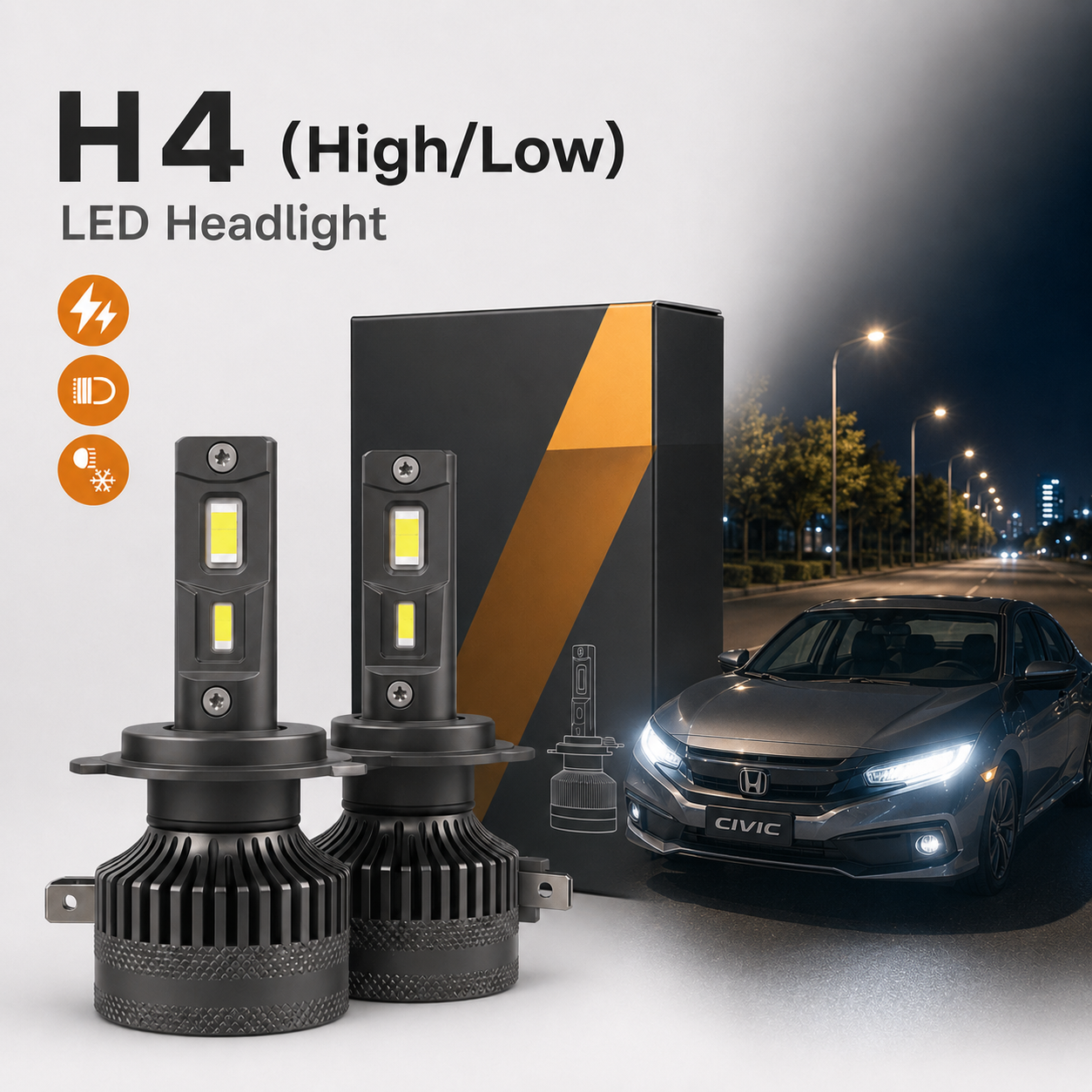 Centurro Car LED Headlights | Enhanced Brightness & Road Clarity