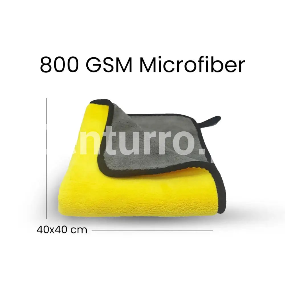 Centurro Ultra-Plush 800 GSM Microfiber Detailing Cloth – Car & Bike Care Pro Grade Exterior