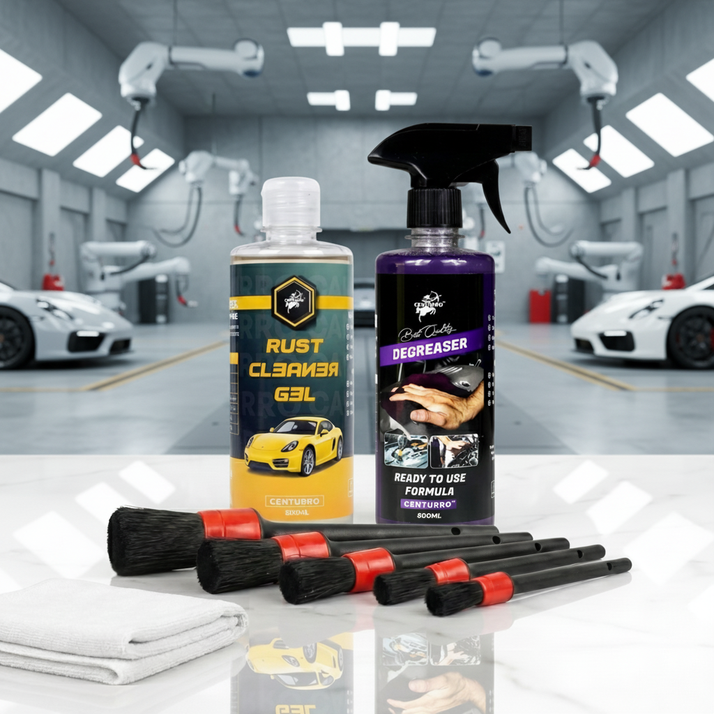 Centurro Rust Cleaner Gel + Engine Degreaser + Brushes