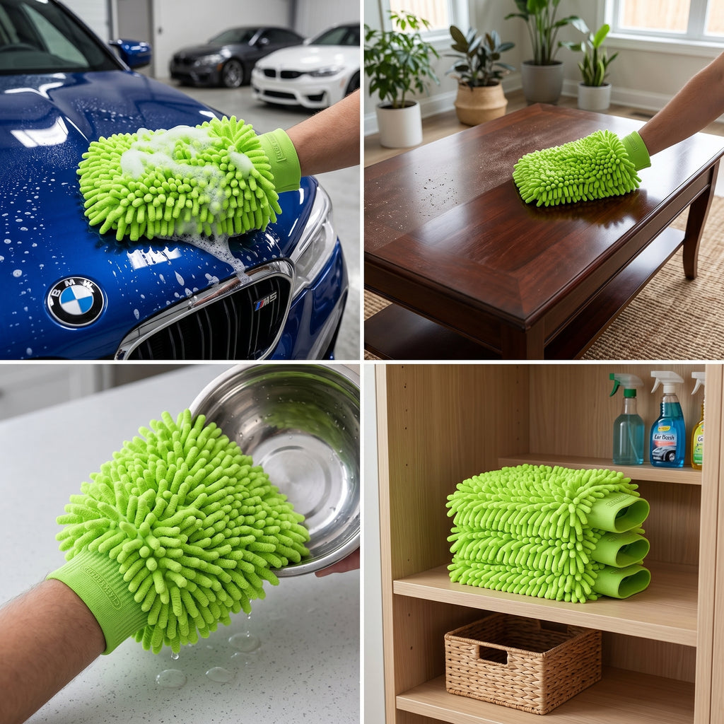 Centurro Microfiber Wash Mitt for Scratch-Free Cleaning